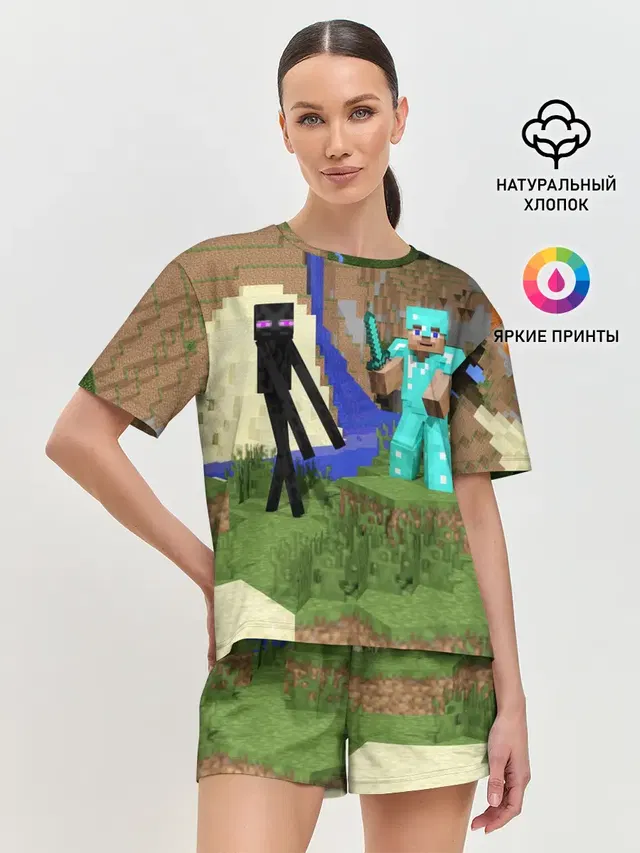 Женская пижама с шортами