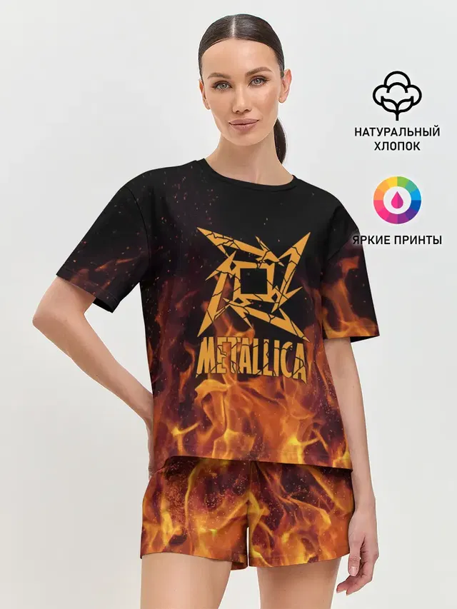 Женская пижама с шортами
