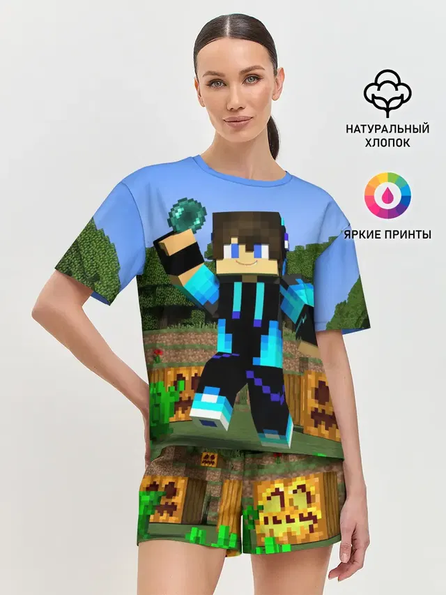 Женская пижама с шортами