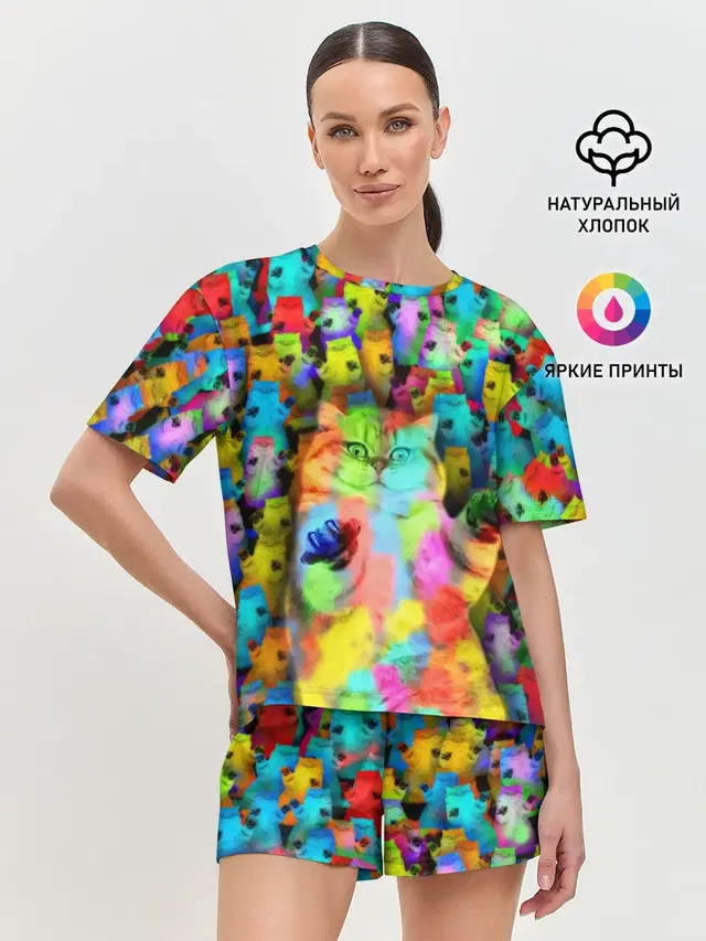 Женская пижама с шортами