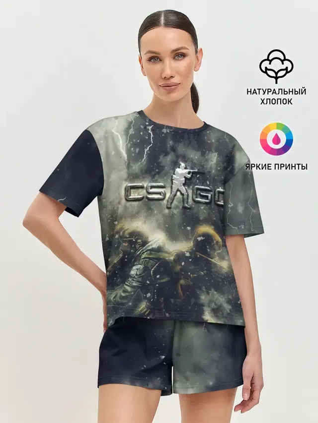Женская пижама с шортами