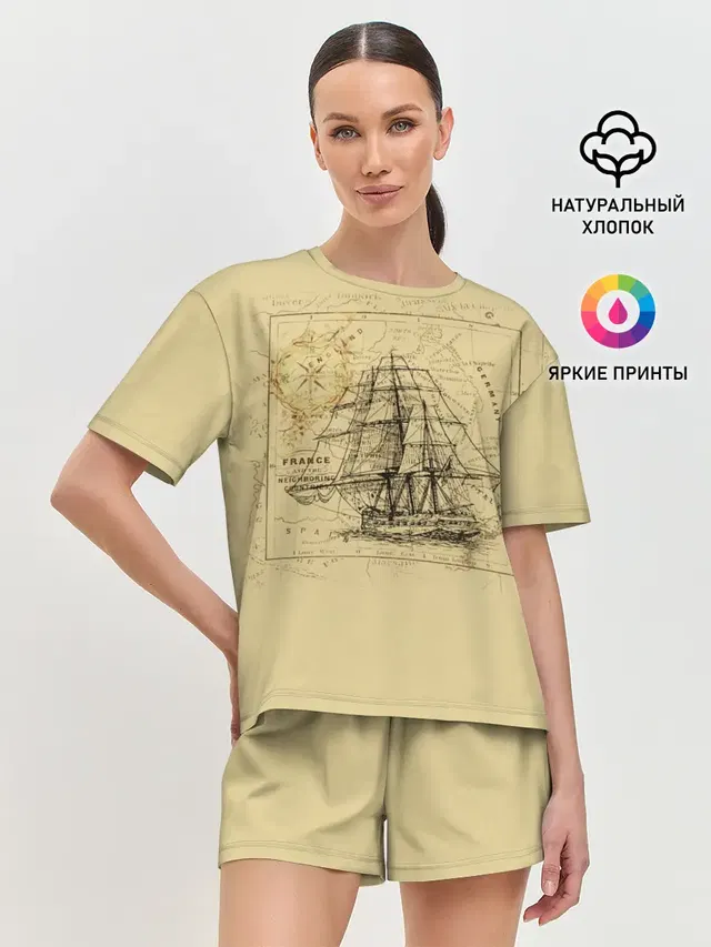 Женская пижама с шортами