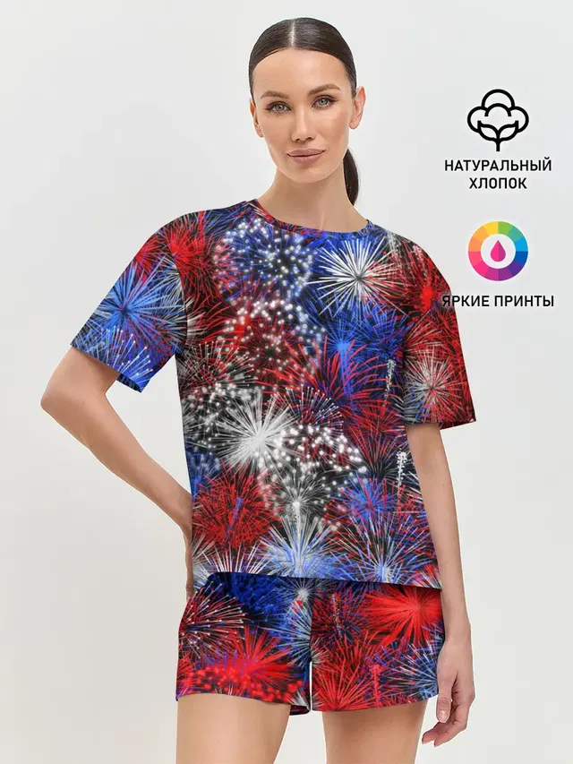Женская пижама с шортами