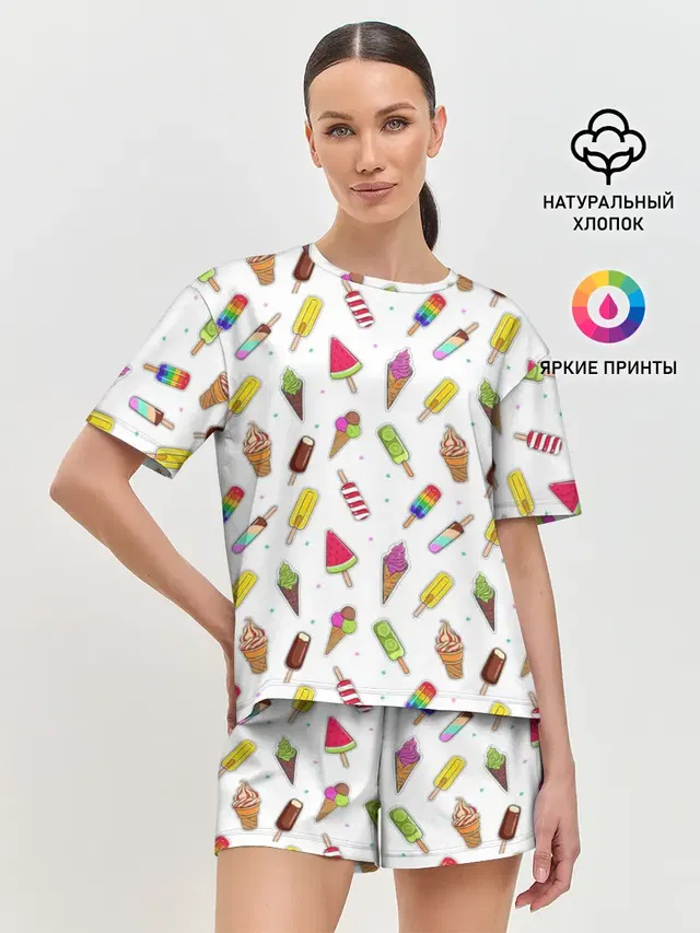 Женская пижама с шортами