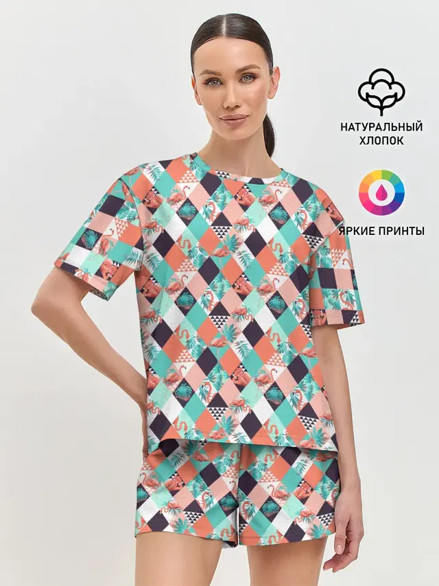 Женская пижама с шортами
