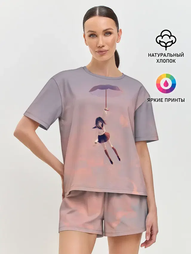 Женская пижама с шортами
