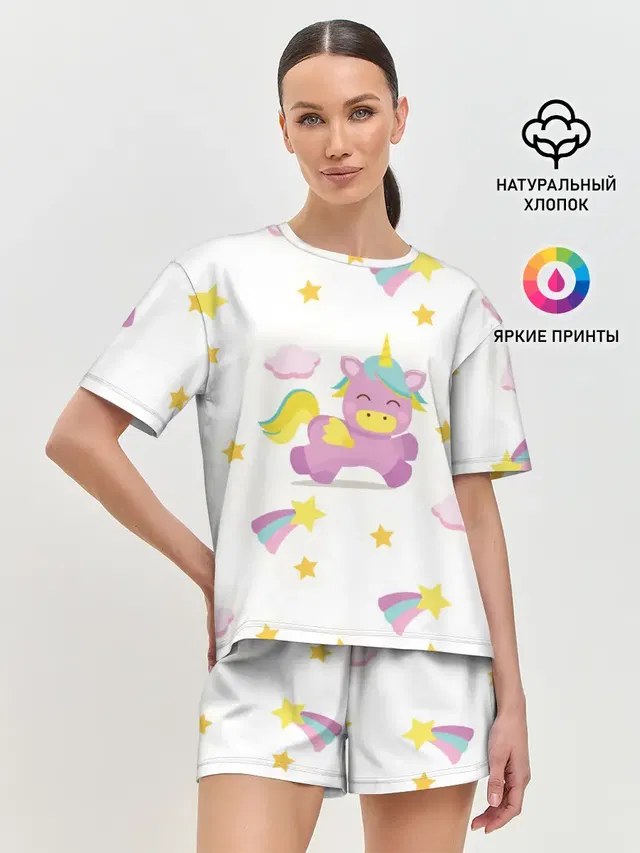 Женская пижама с шортами