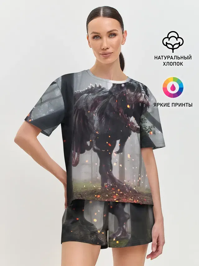 Женская пижама с шортами