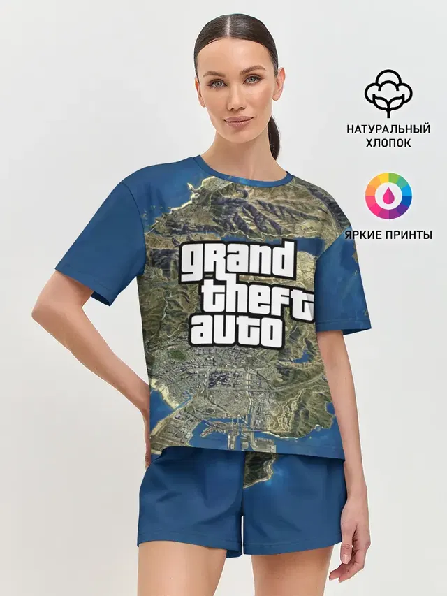 Женская пижама с шортами