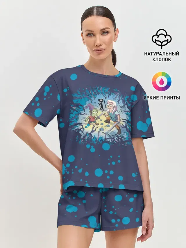 Женская пижама с шортами