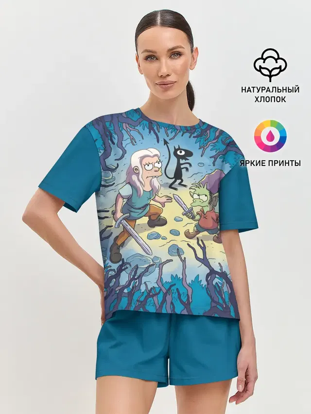 Женская пижама с шортами