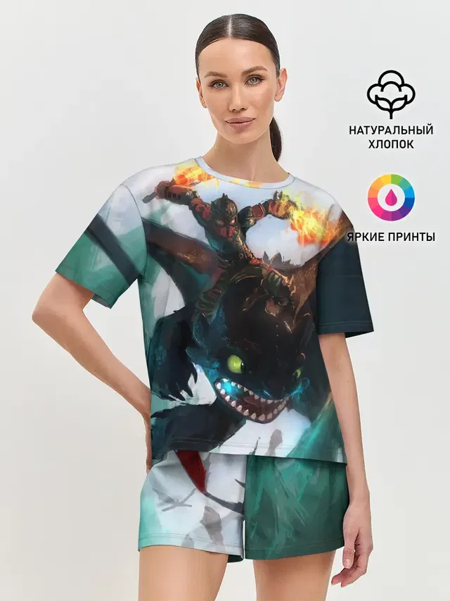 Женская пижама с шортами