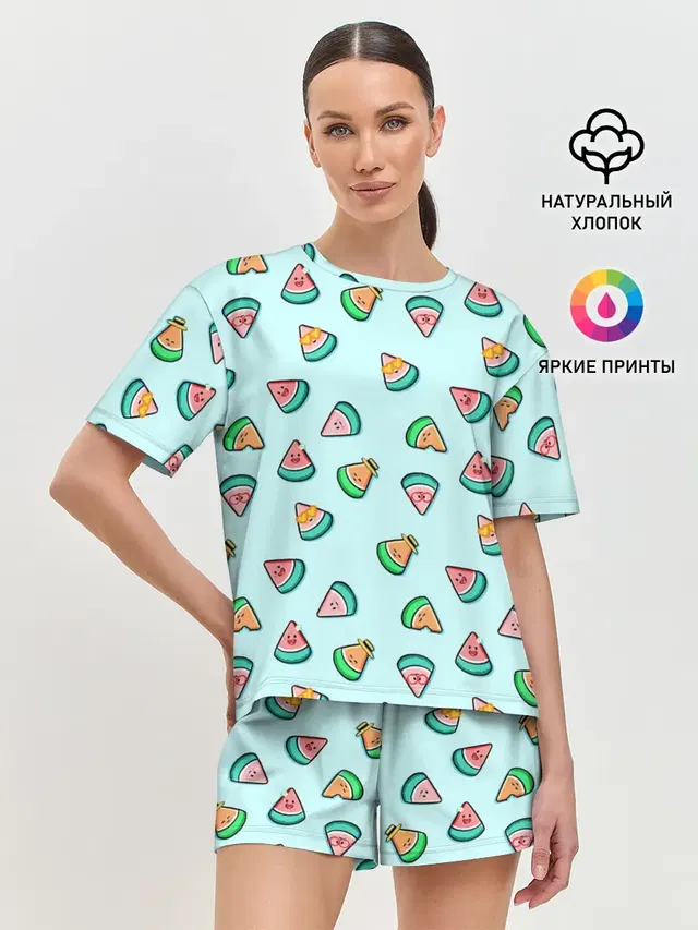Женская пижама с шортами