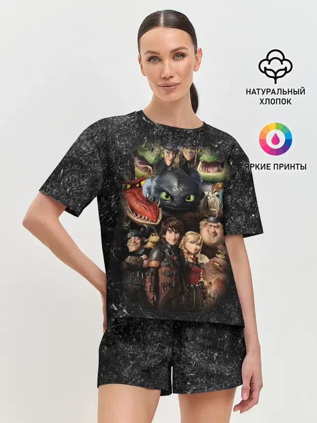 Женская пижама с шортами