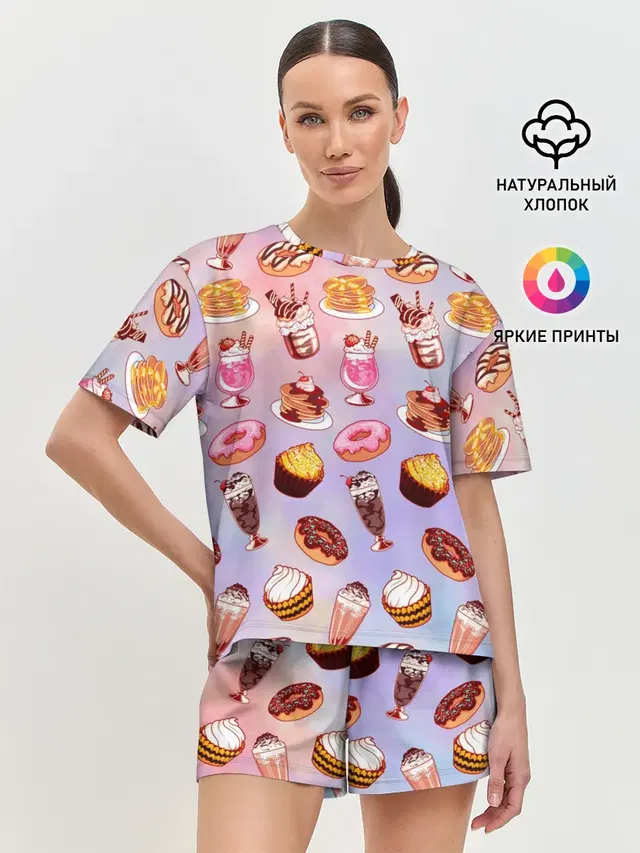 Женская пижама с шортами