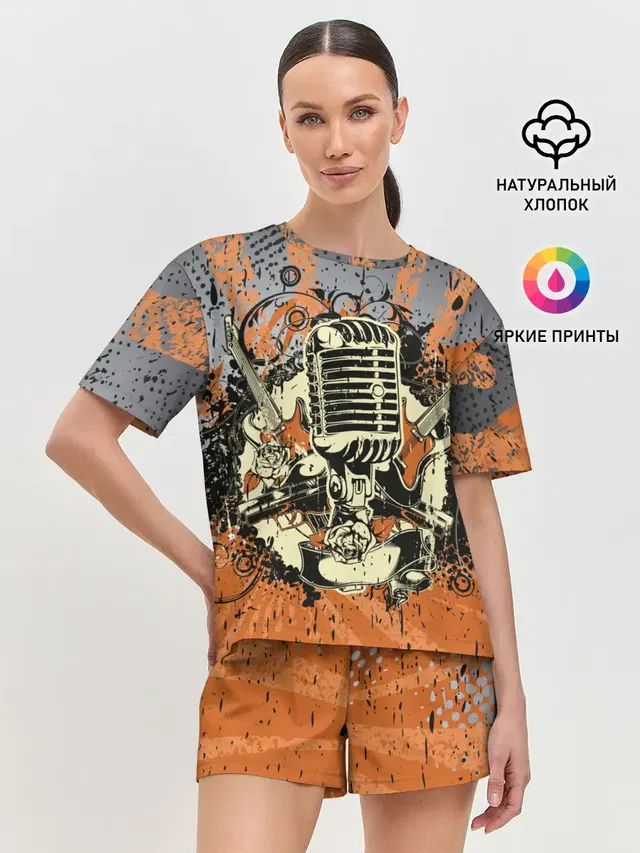 Женская пижама с шортами