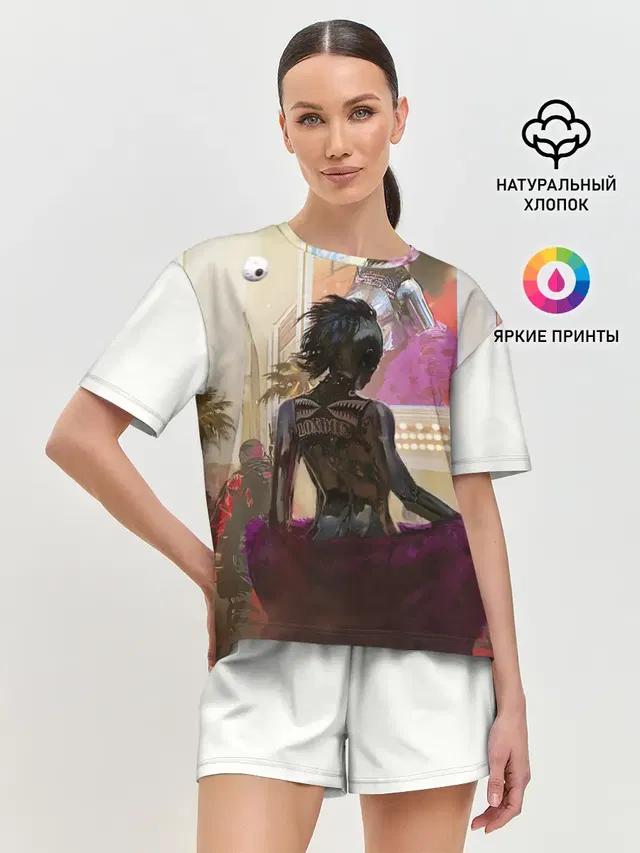 Женская пижама с шортами