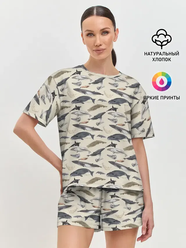 Женская пижама с шортами