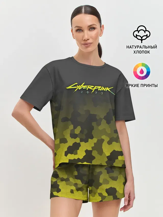Женская пижама с шортами