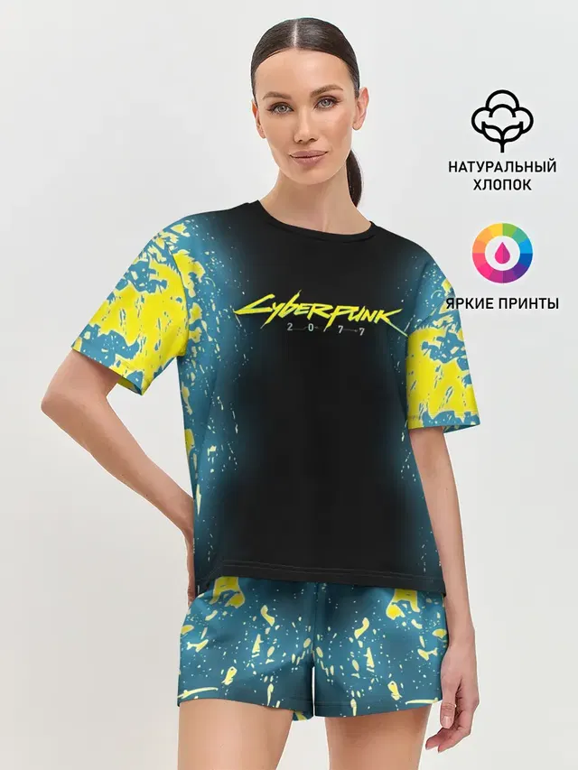 Женская пижама с шортами