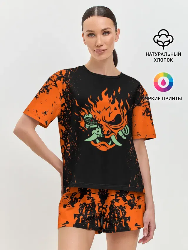 Женская пижама с шортами