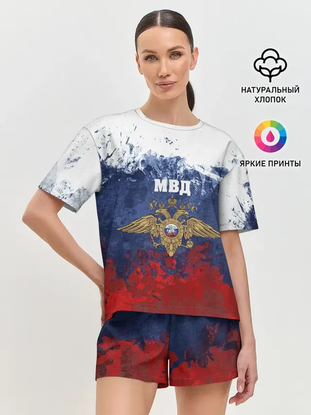 Женская пижама с шортами