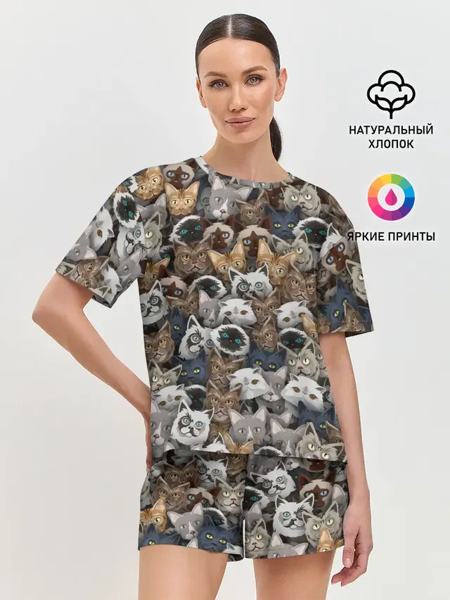 Женская пижама с шортами