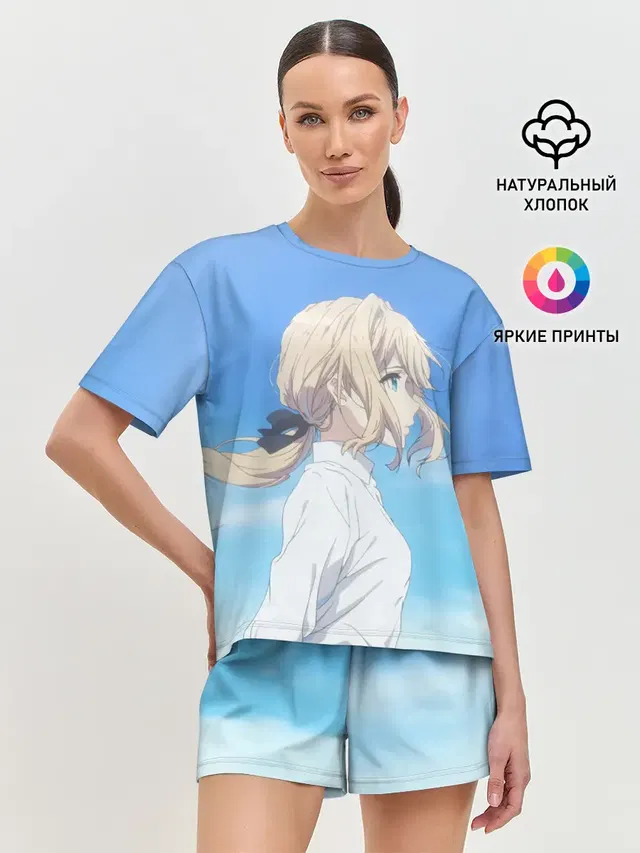 Женская пижама с шортами
