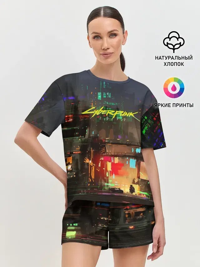 Женская пижама с шортами
