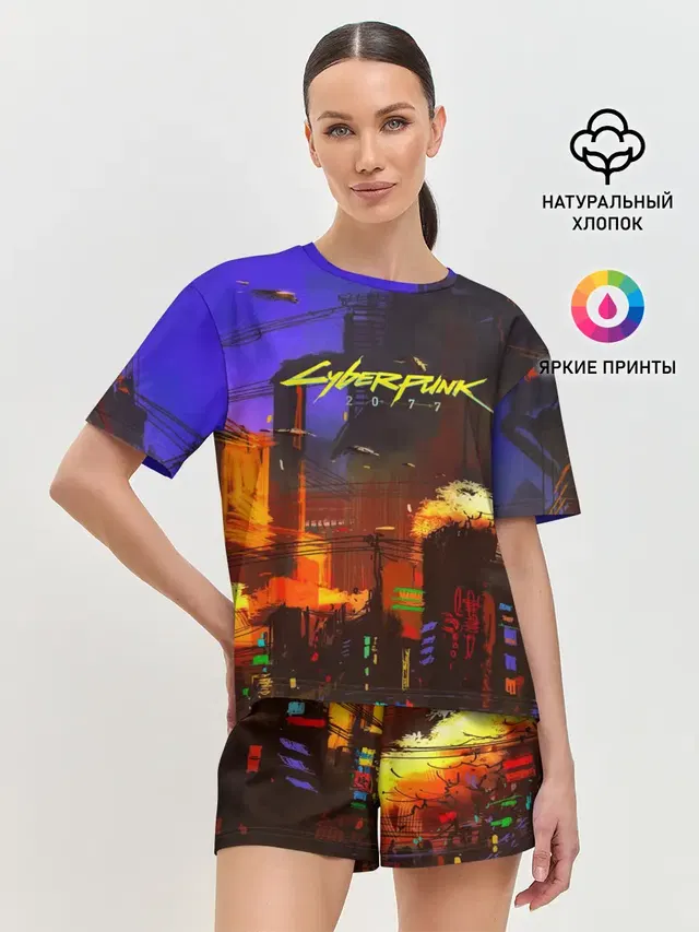 Женская пижама с шортами