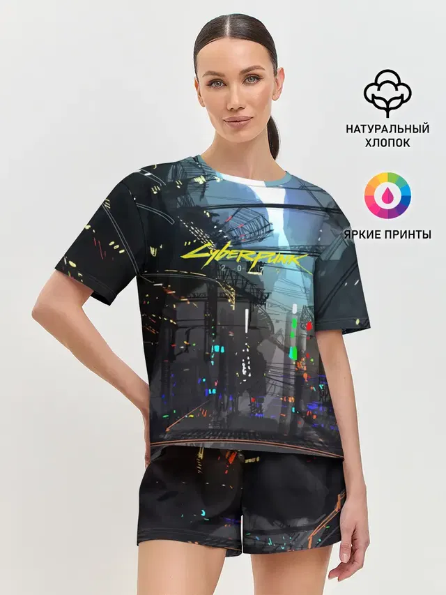 Женская пижама с шортами