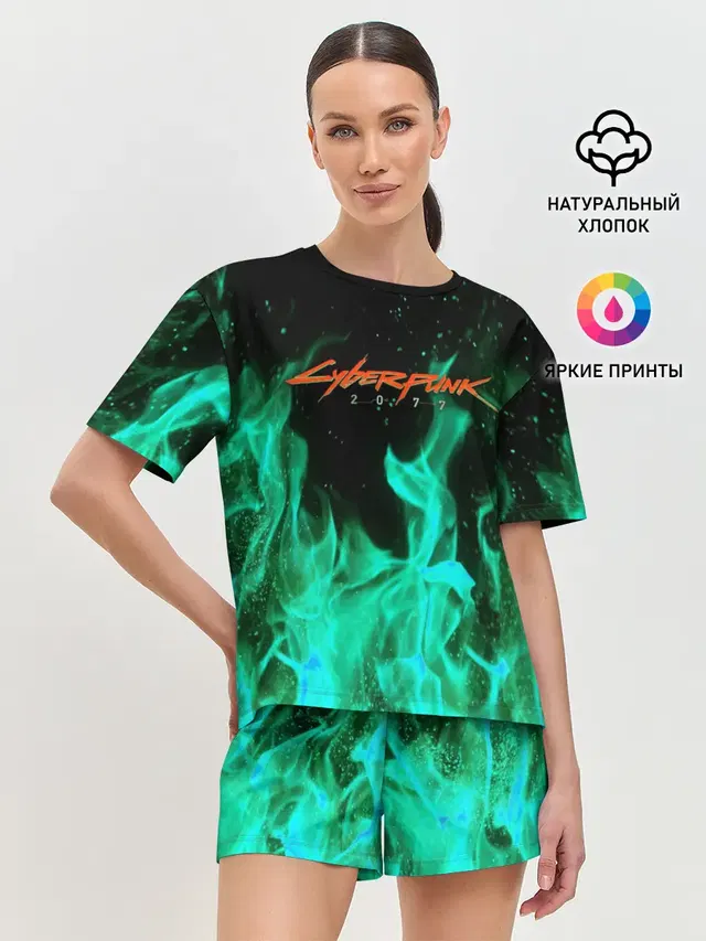 Женская пижама с шортами