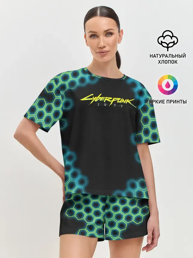 Женская пижама с шортами