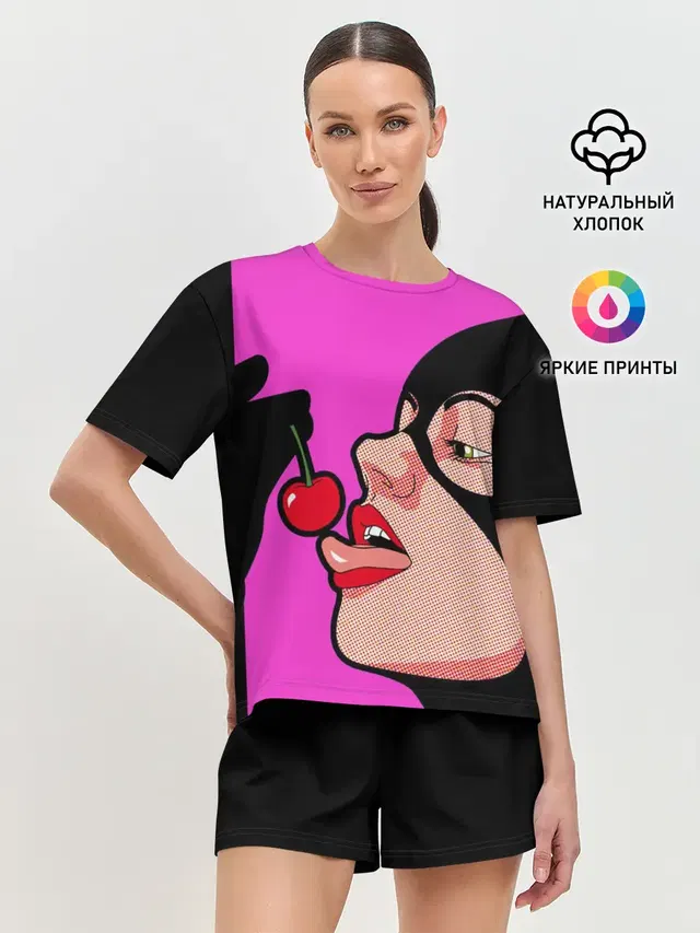 Женская пижама с шортами