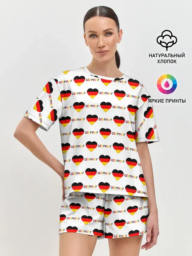 Женская пижама с шортами