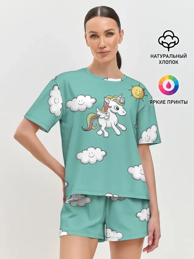 Женская пижама с шортами