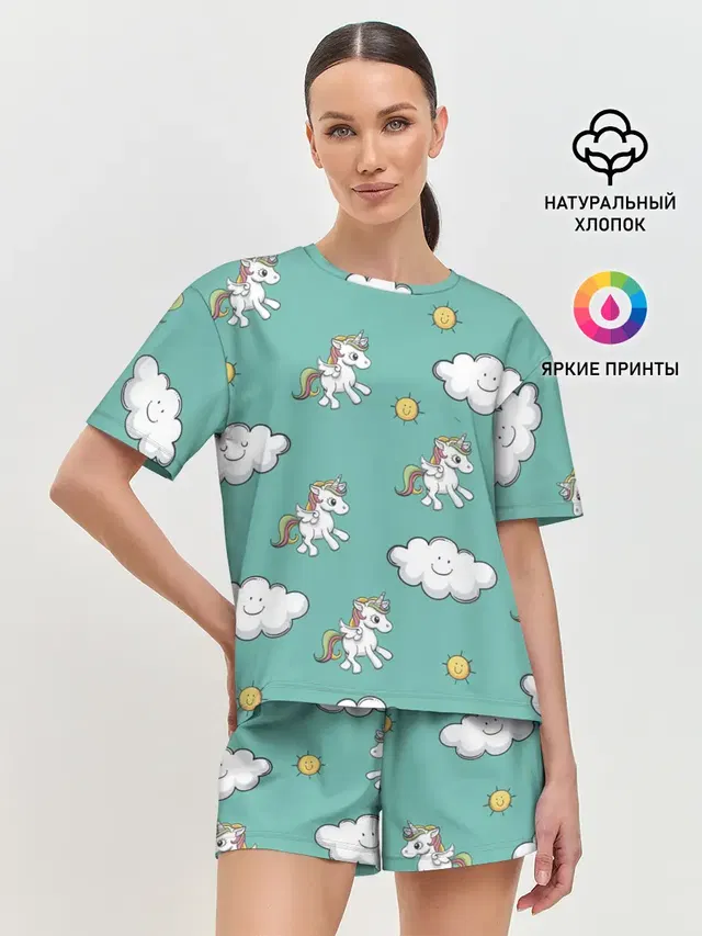 Женская пижама с шортами