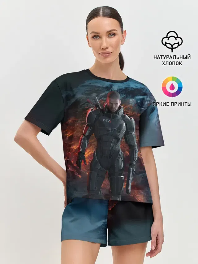 Женская пижама с шортами