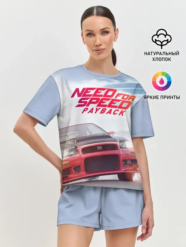 Женская пижама с шортами