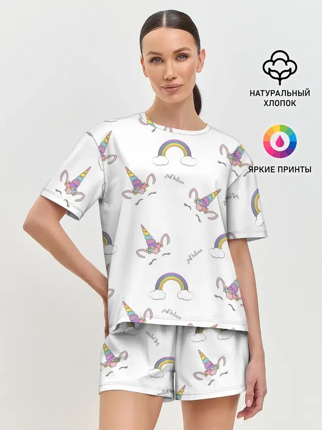 Женская пижама с шортами