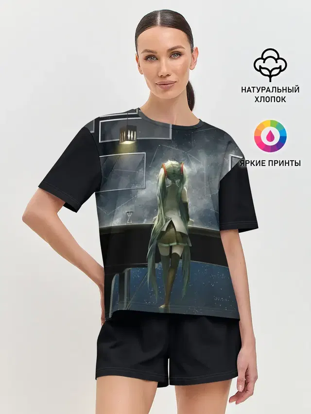 Женская пижама с шортами