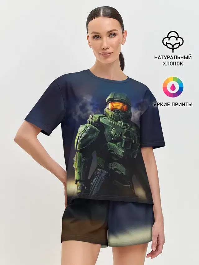 Женская пижама с шортами