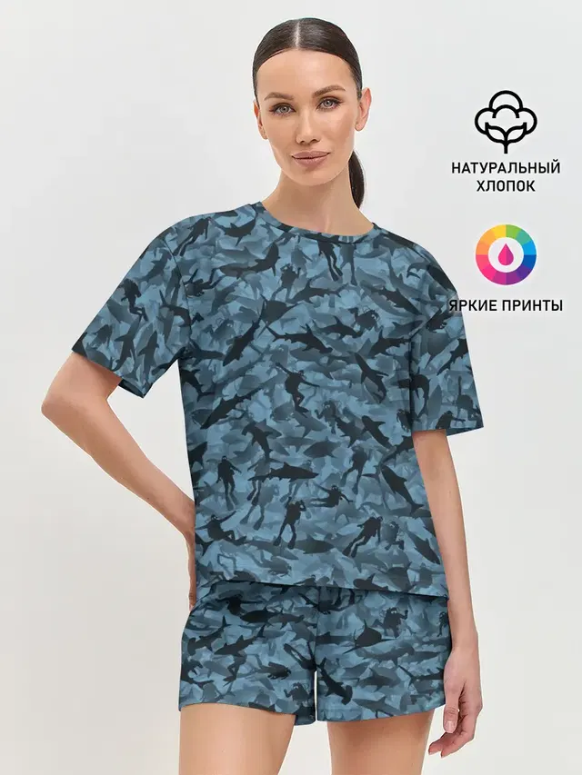 Женская пижама с шортами