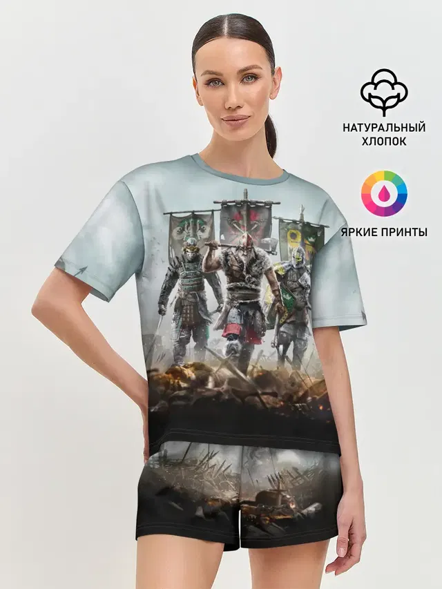 Женская пижама с шортами