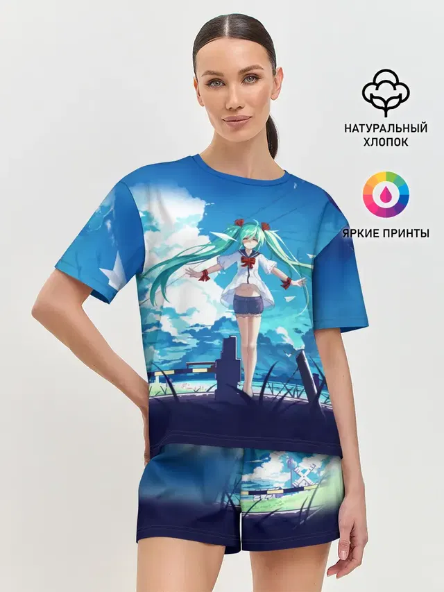 Женская пижама с шортами