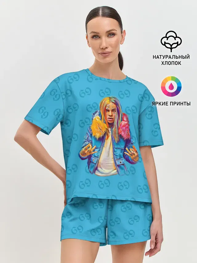 Женская пижама с шортами