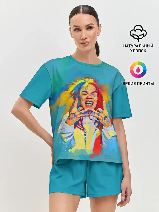 Женская пижама с шортами