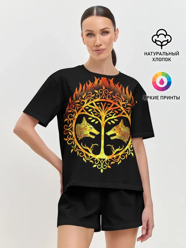 Женская пижама с шортами
