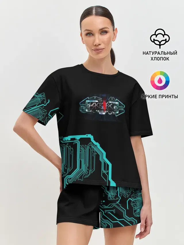 Женская пижама с шортами