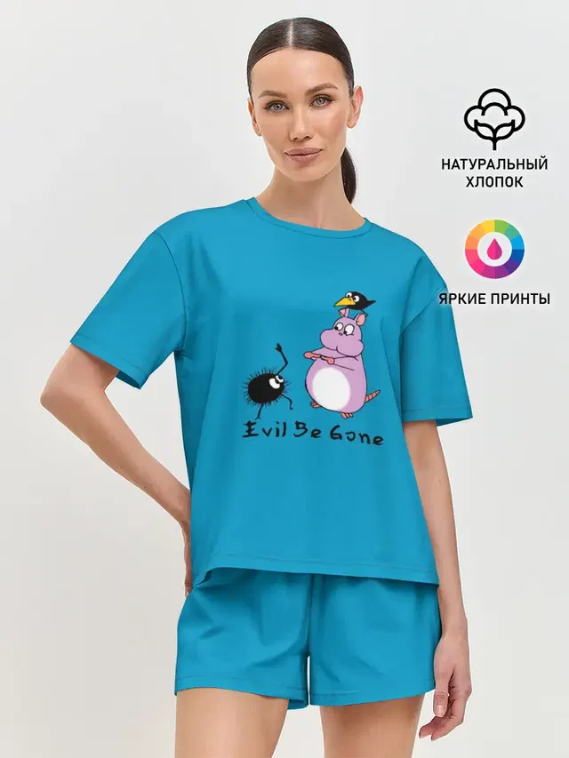 Женская пижама с шортами